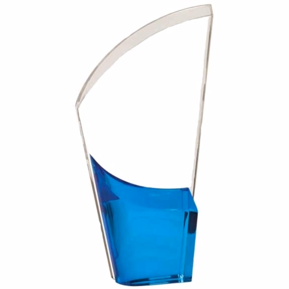 8 1/2" Blue Lunar Acrylic Award