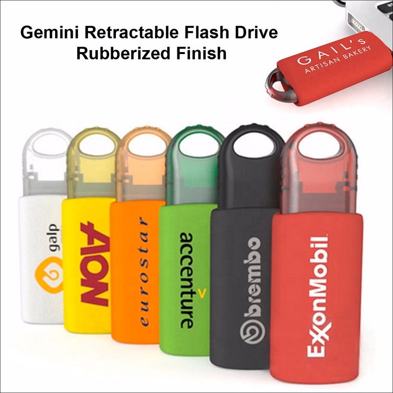 Gemini Retractable Flash Drive / USB - 16 GB