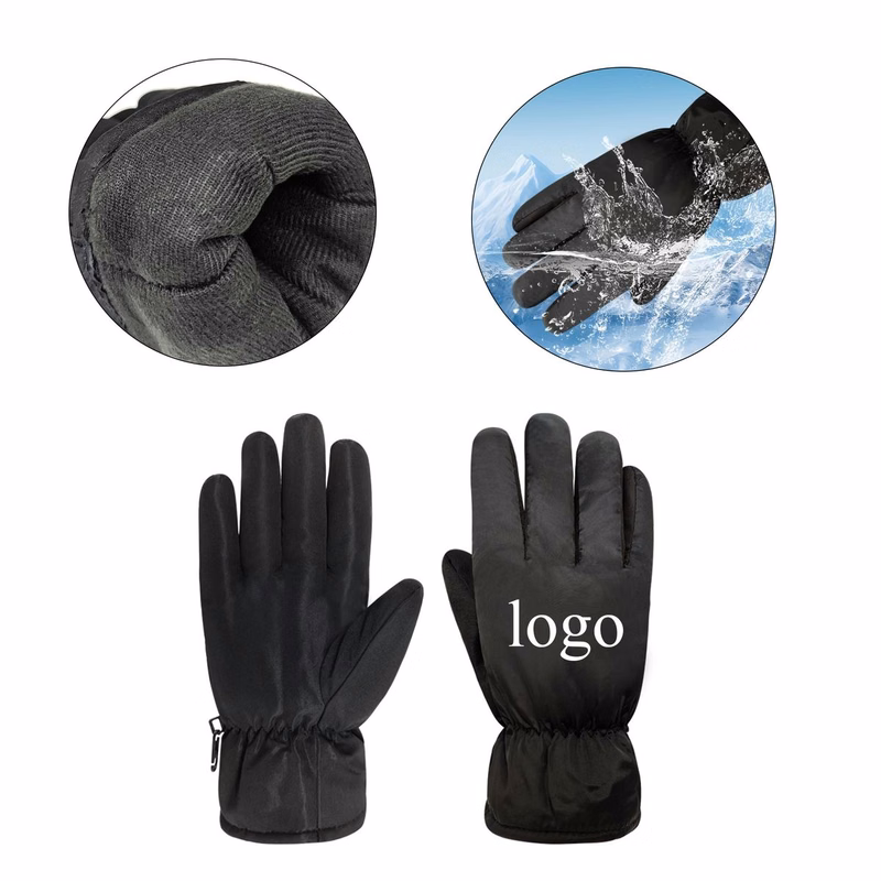 Elastic Cuff Cold Weather Ski Gloves