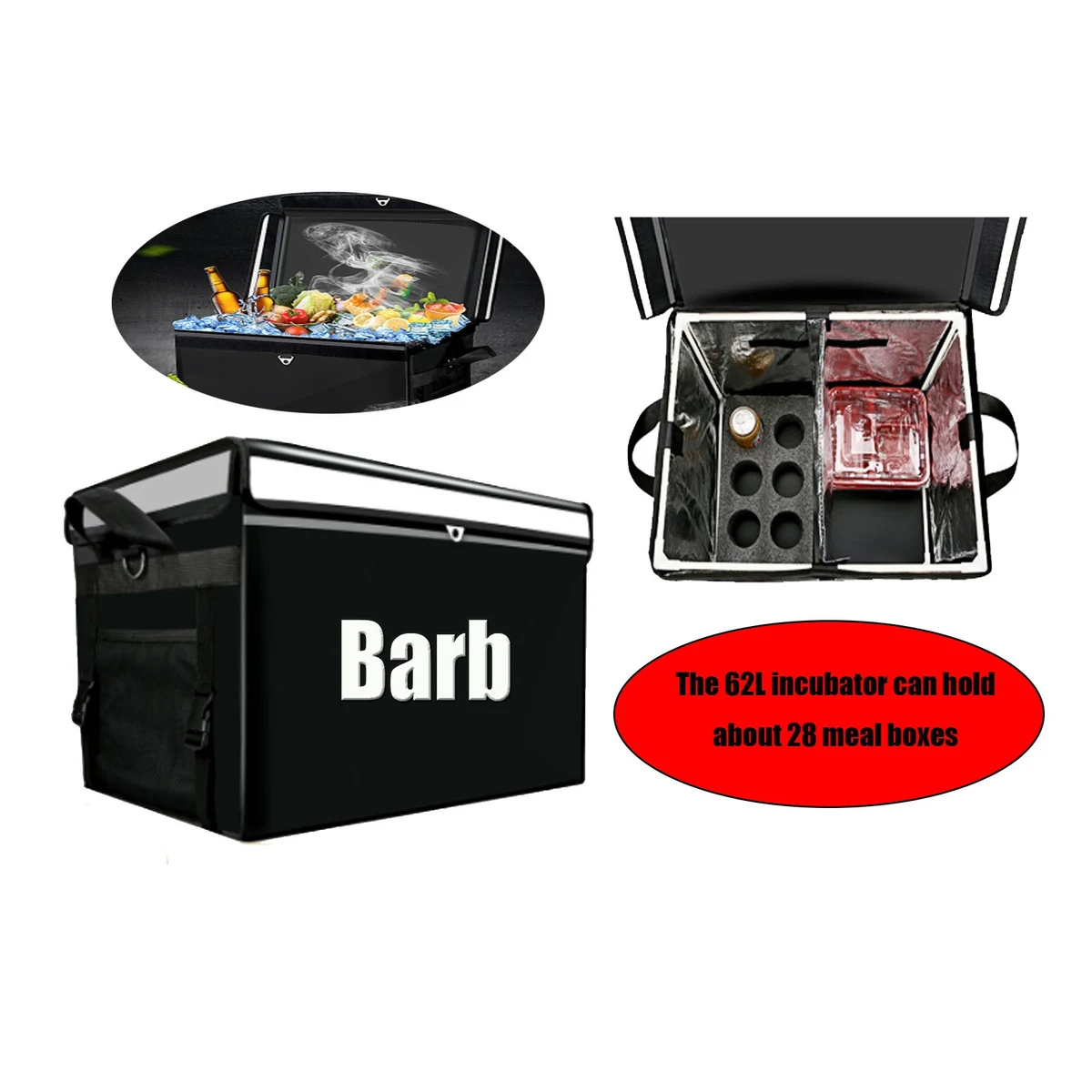 62L Large Thicken Waterproof Takeaway Incubator 1