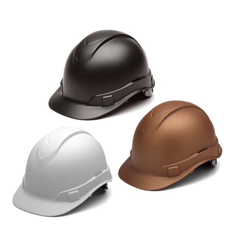 Pyramex Ridgeline Graphite cap-style hard hat with ratchet suspension 1