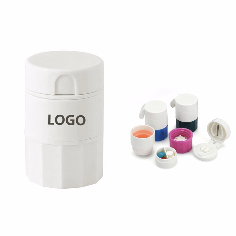4 In 1 Pill Case Cup With Cutter Grinder