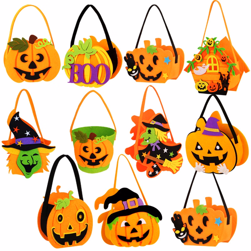 Halloween Pumpkin Wearable Candy Bags