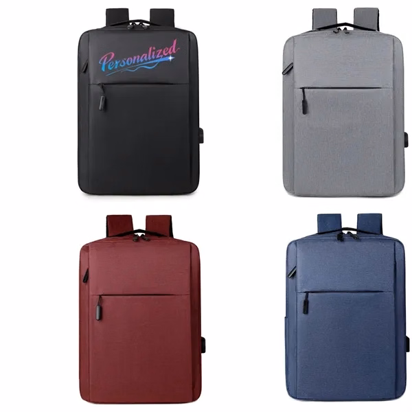 Laptop Backpack With USB Charging Port for Work, School and Travel