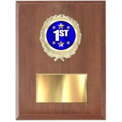 Plaque: 5x7" (Cherry), (Type) Mylar holder 1