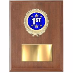 Plaque: 5x7" (Cherry), (Type) Mylar holder