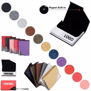 Business Name Card Holder With Magnetic Shut