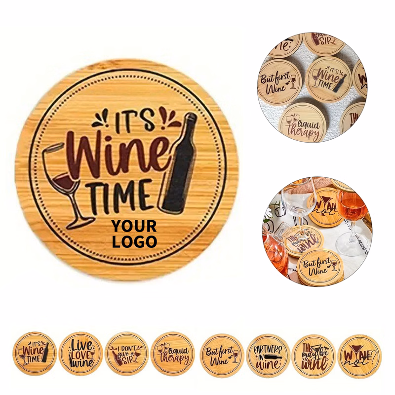 Wood Wine Glass Cover Lid