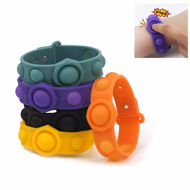 Push Pop Bubble Sensory Fidget Stress ReliefSilicon Wristband