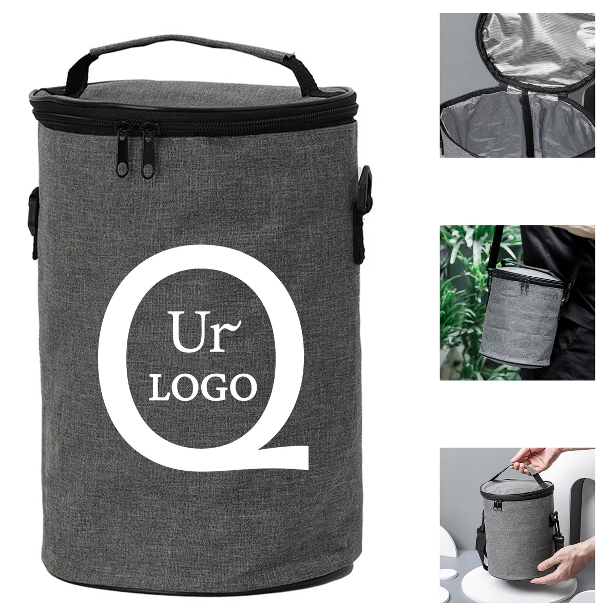 Cylindrical Insulated Lunch Bag 1