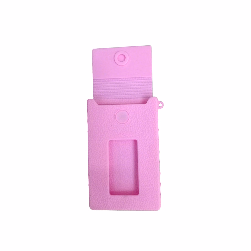 Silicone Business Card Wallet With Magnetic Flap