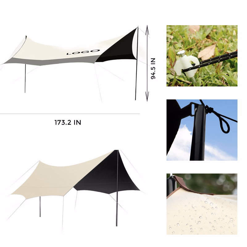 MOQ 1 PCS Durable Outdoor Sunshade Canopy