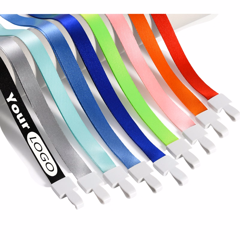 Polyester Neck Strap With ID Work Card Clip Lanyard