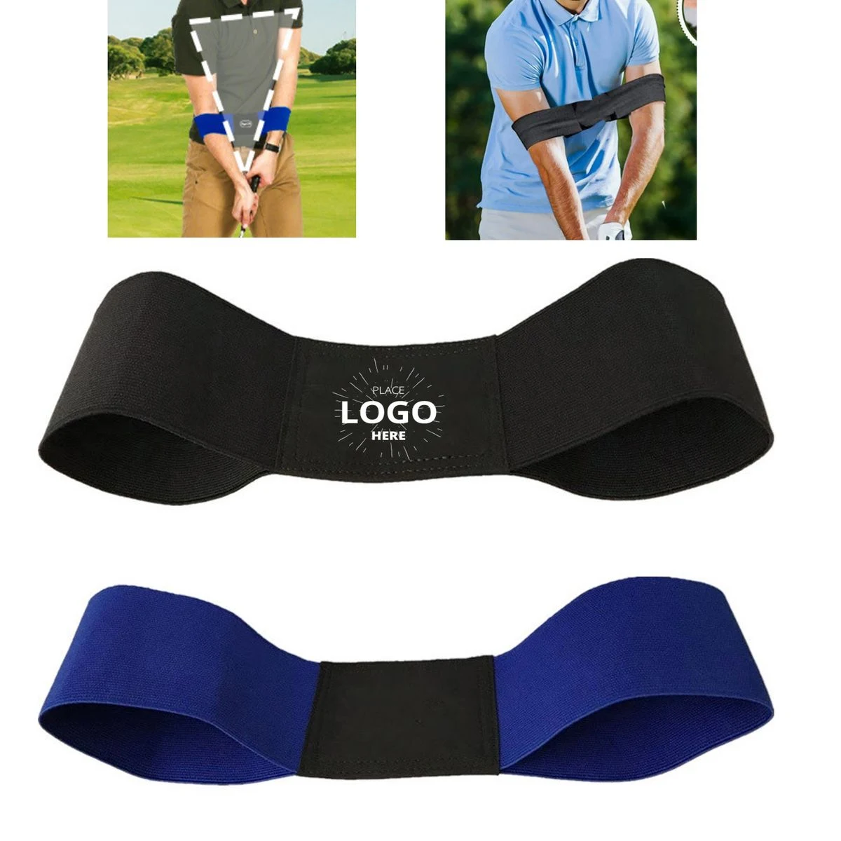 Custom Single-Color Logo Golf Swing Correction Strap With Safe Non-Pollution Printing 1