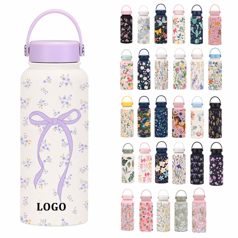 Large Capacity Insulated Patterned Bottle