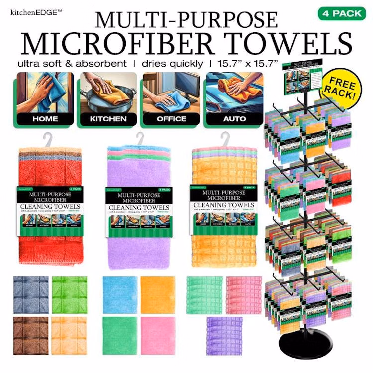 Microfiber Towels - Assorted Colors