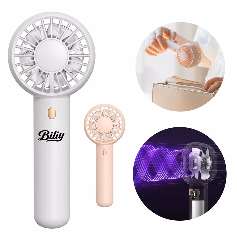 Dual-Blade Rechargeable Handheld fan