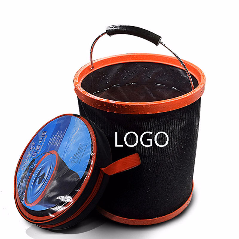 2000D Oxford 12L Portable Folding Camping Car Wash Bucket