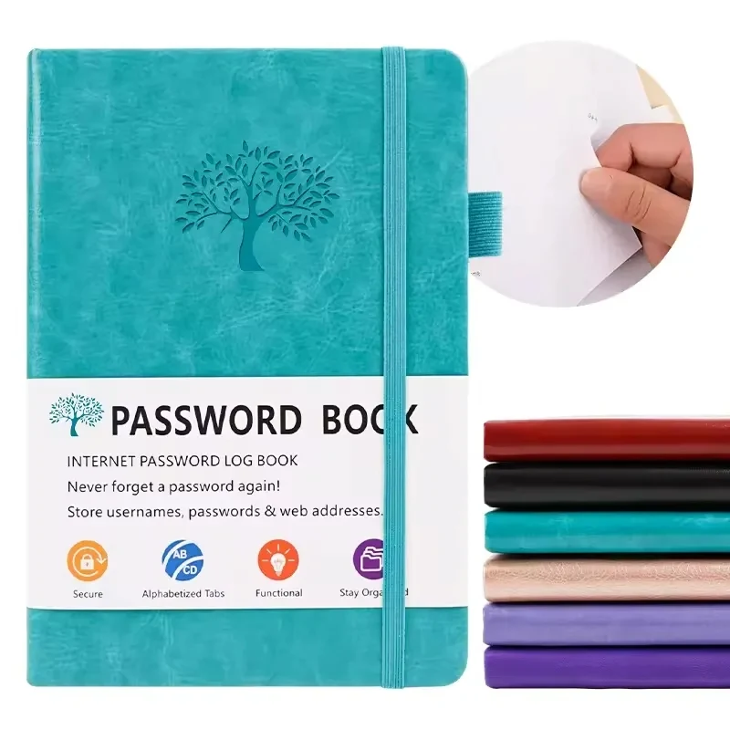 5.2"x7.8" 136 Pages Password Book With Alphabetical Tabs 1