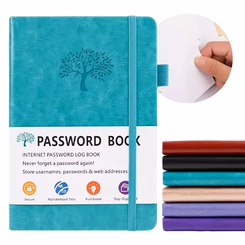 5.2"x7.8" 136 Pages Password Book With Alphabetical Tabs