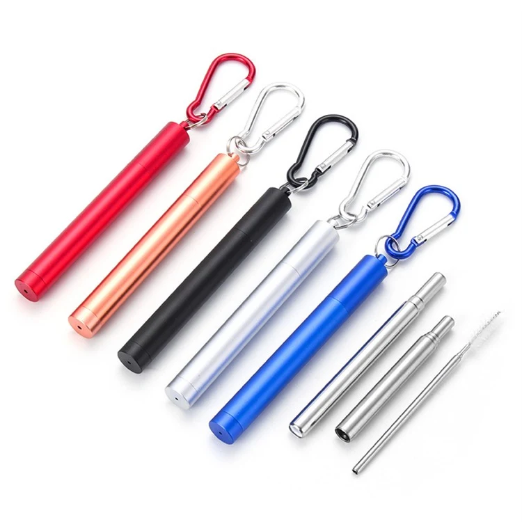 Stainless Steel Straw Keychain 1
