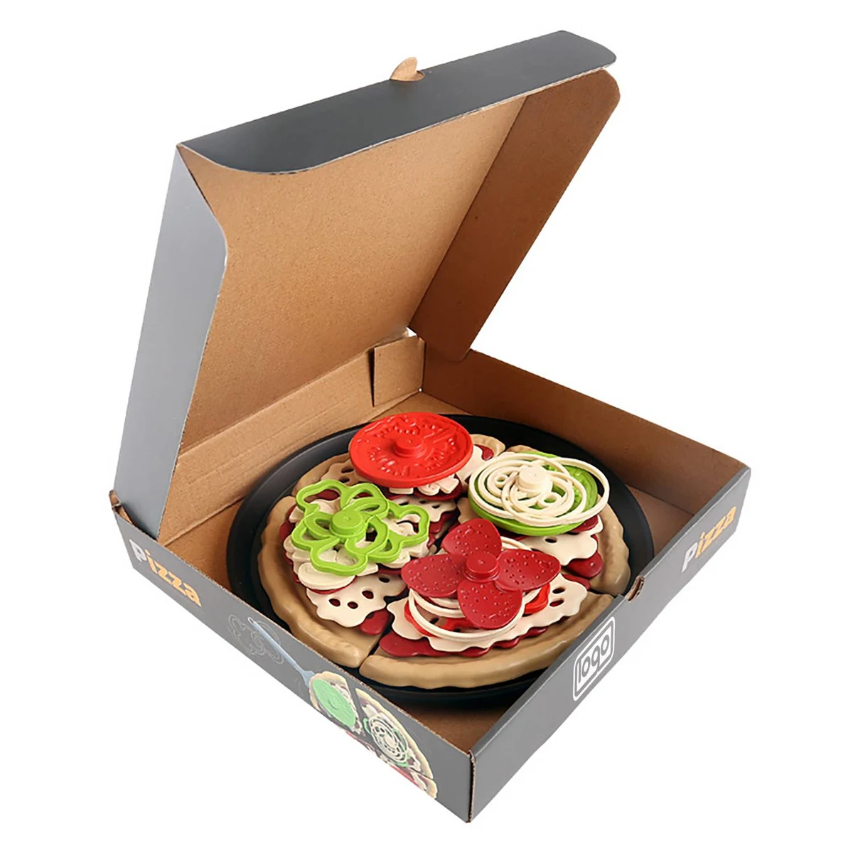 Educational Kids Manual Pizza Making Simulation Toy 1