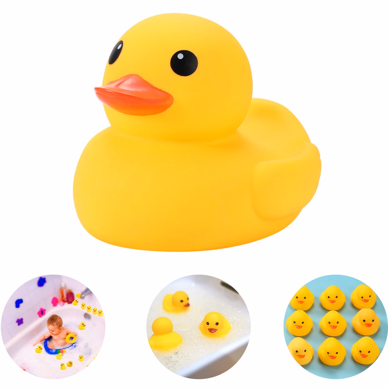 Preschool Bath Toys Bathtub Floating Squeaky Duckies