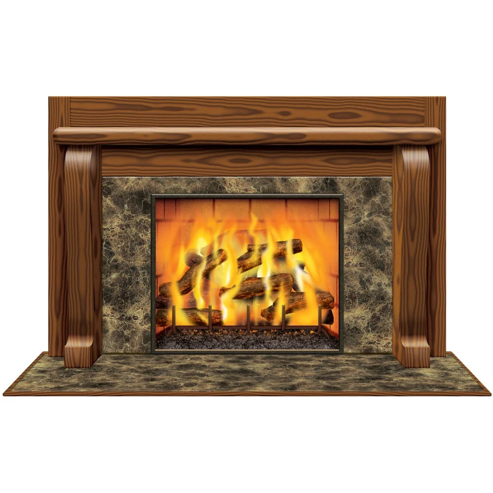 Fireplace Decorations - 3'2" x 5'2" 1