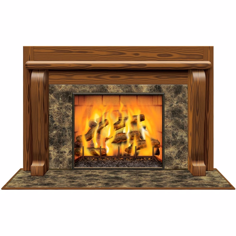 Fireplace Decorations - 3'2" x 5'2"