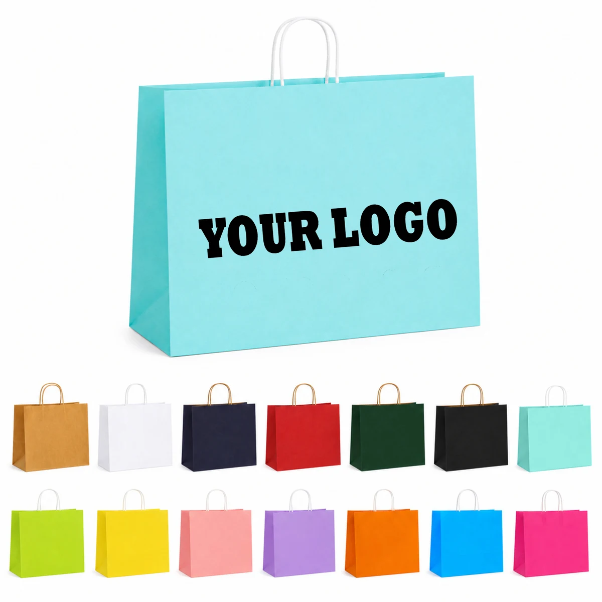 Kraft Paper Takeout Handle Bag 1
