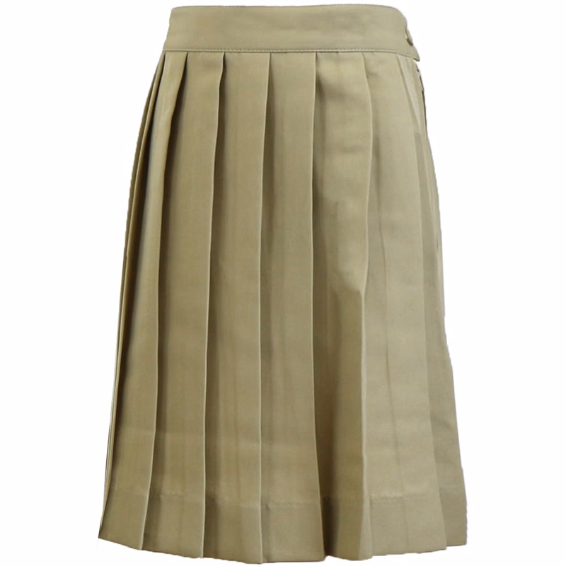 Girl's Uniform Skirts - Size 4 - 6X Khaki Pleated