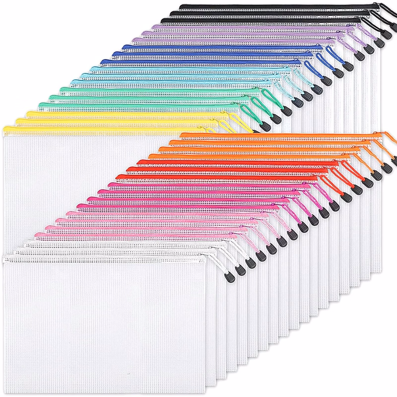 13.4" x 9.4" Waterproof Mesh Zipper Document Bag