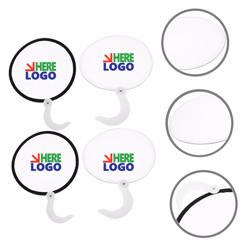 Outdoor Summer Round Folding Portable Handheld Fan