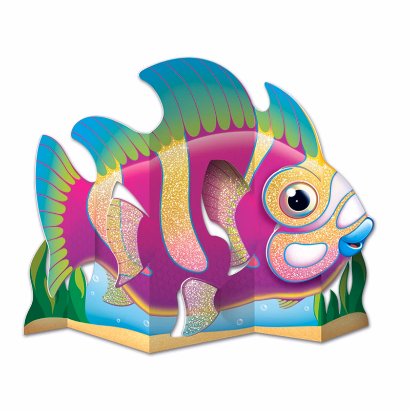 Glittered Fish Centerpiece