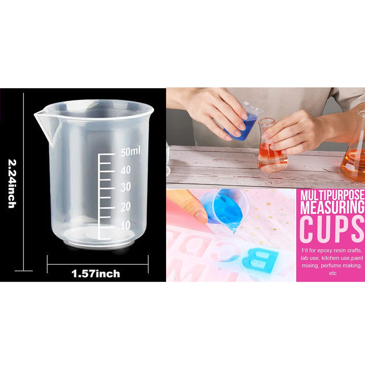 1.66 OZ Resin Mixing Cups 1