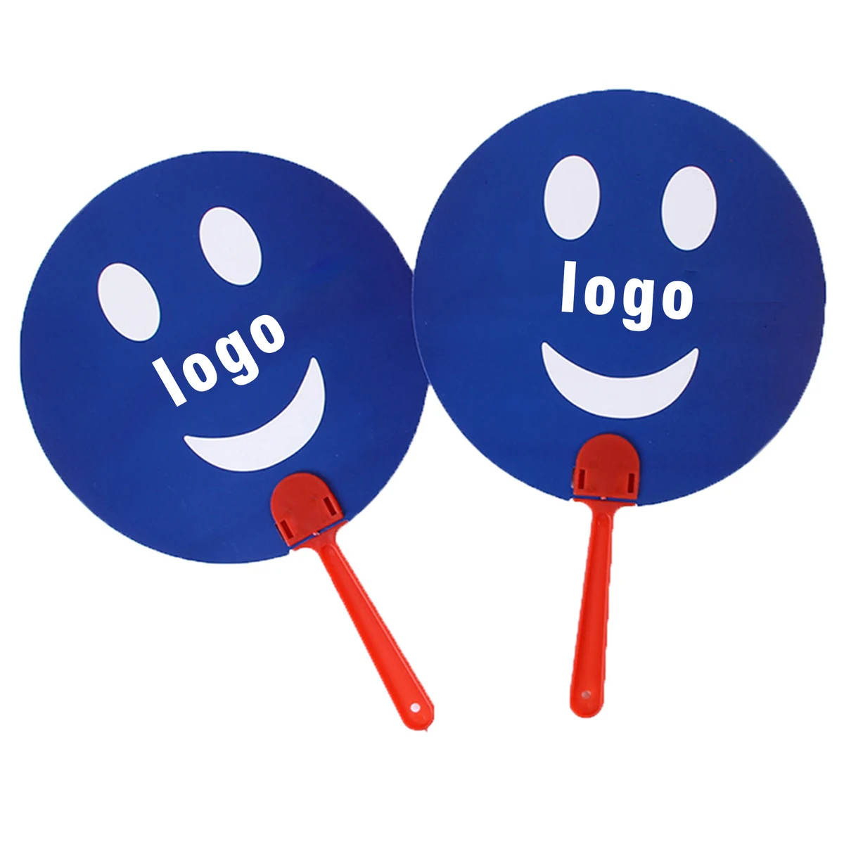 Custom Round Plastic Hand Fan 1