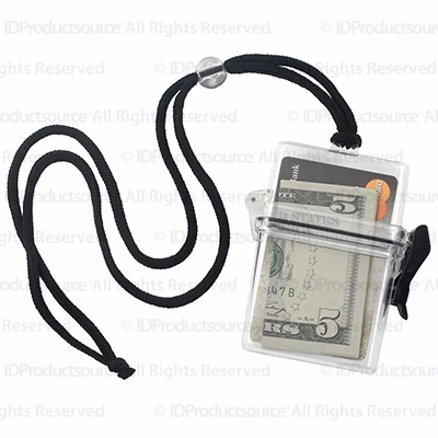 2.38" W x 3.75" H - Water-Resistant Badge Holder and Lanyard Combo (Blank)