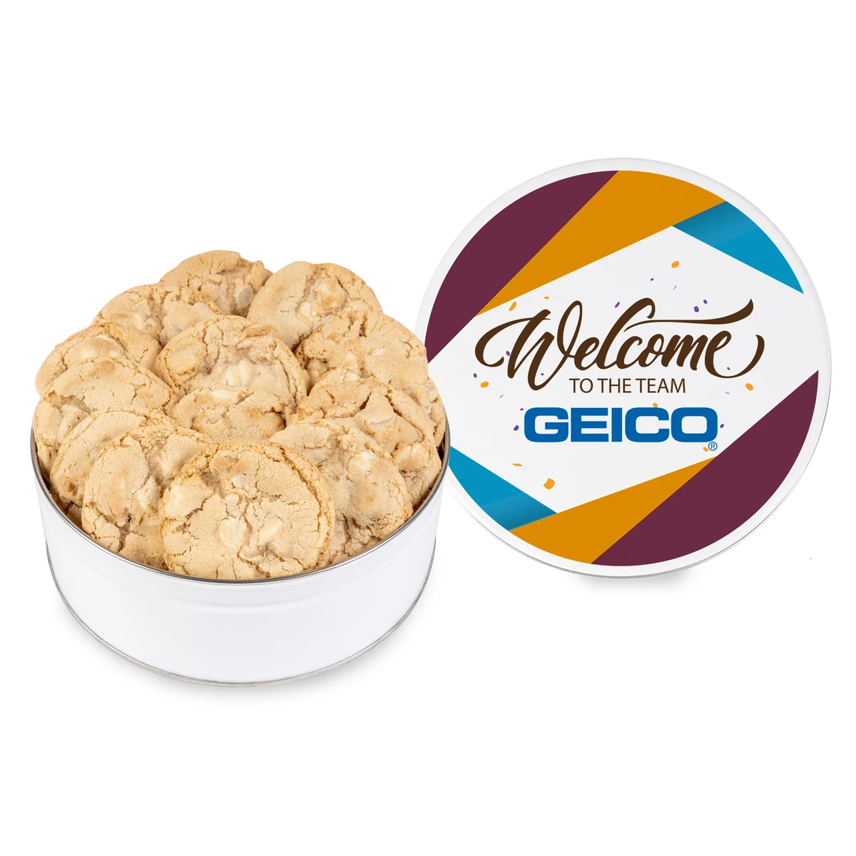 Fresh Beginnings Macadamia Nut Cookie Tin 1