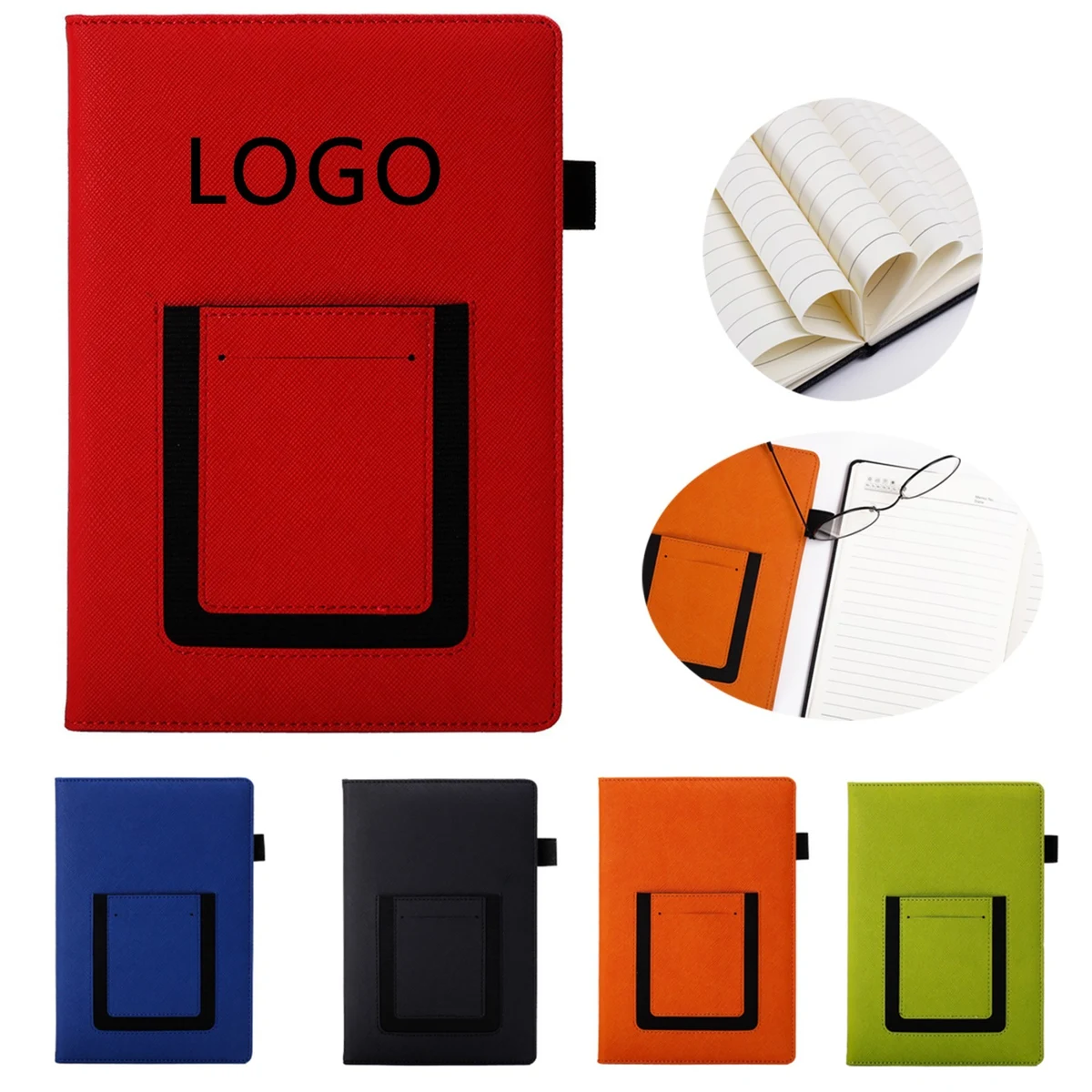 Journal Notebook with Phone Card Holder 1