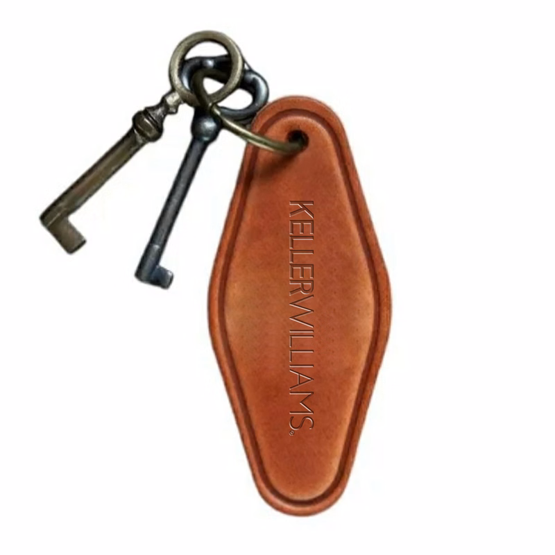 Custom Leather Motel Keychain