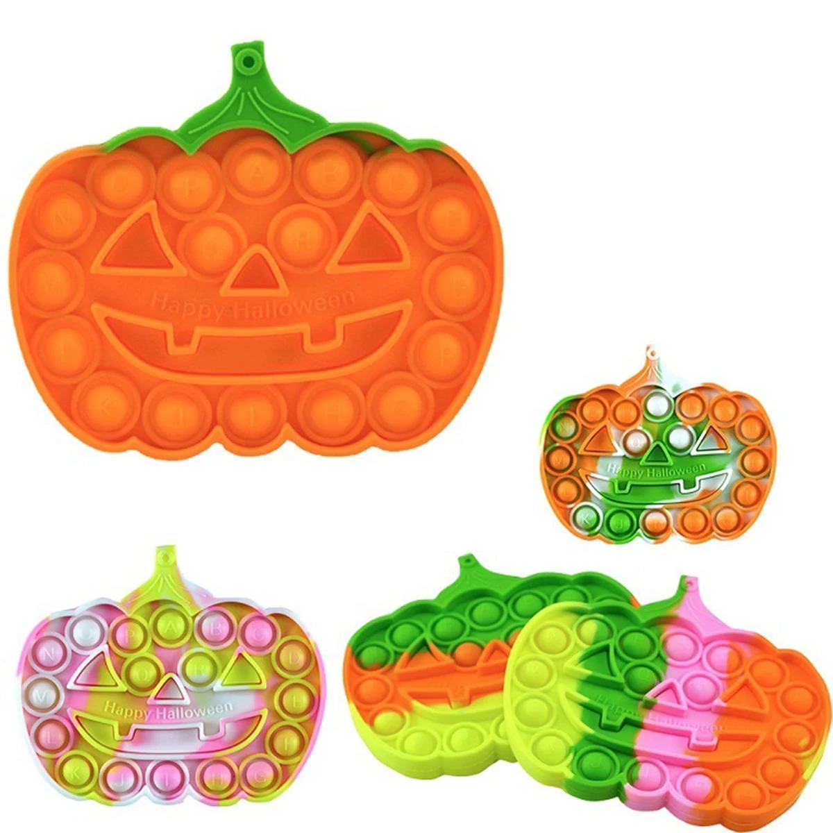 Silicone Halloween Pumpkin Sensory Pop Fidget Toy 1