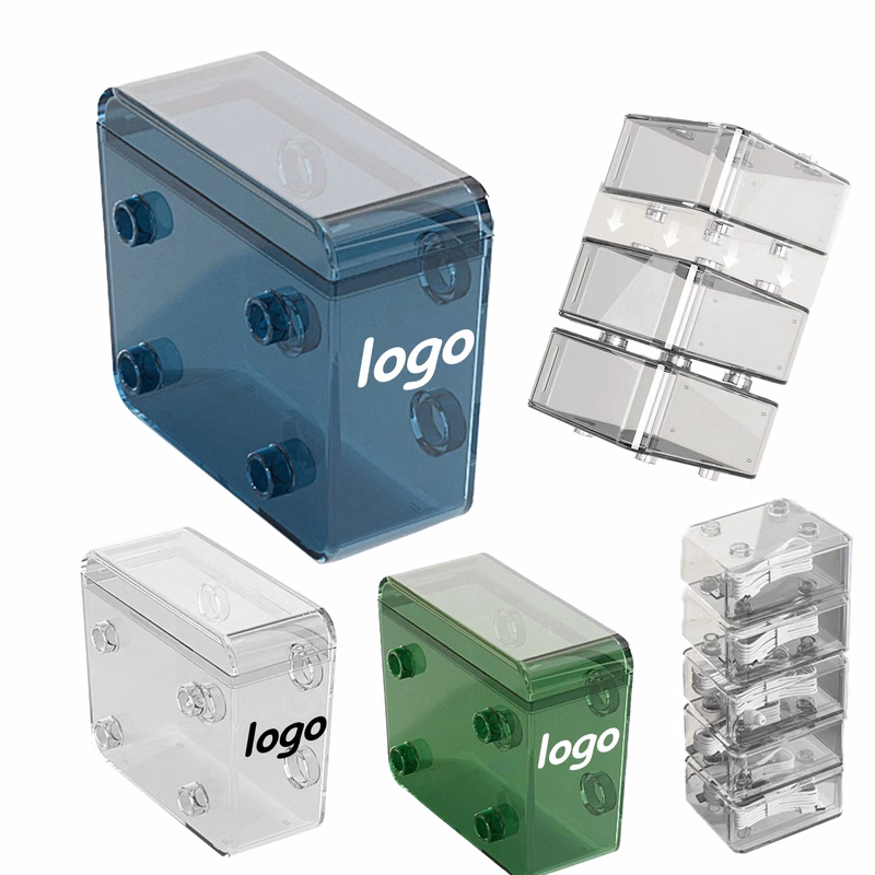 MOQ 10 Combinable Transparent Data Cable Storage Box