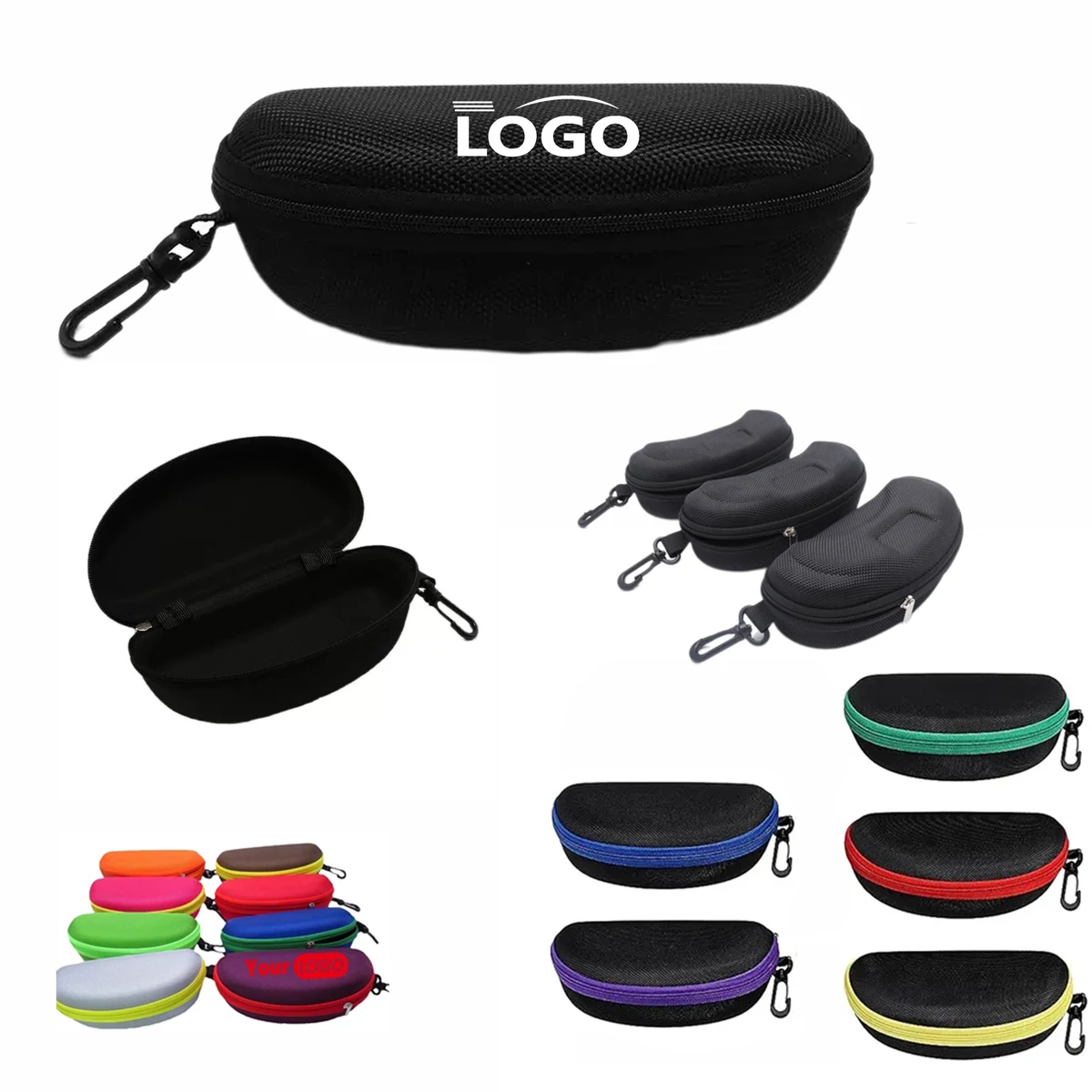 Custom Sunglass Glasses Eyeglass Case Bag MOQ 10pcs 1