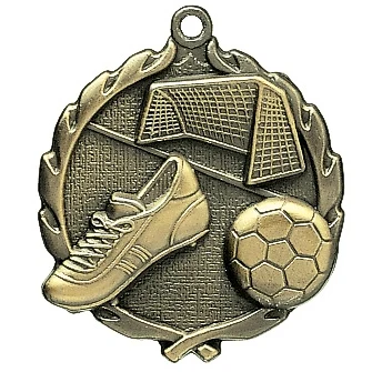 Soccer Wreath Medal, 1 3/4" 1