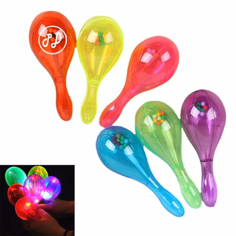 LED Flashing Mini Plastic Maracas