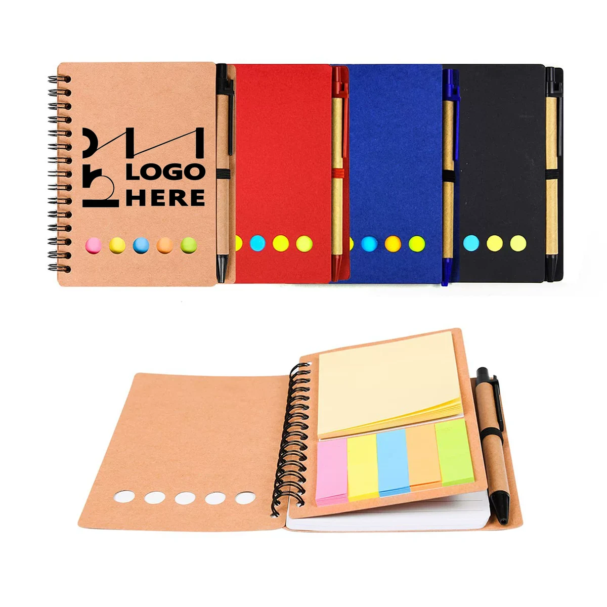 Kraft Paper Fabric Stitching Cover Account Note Book 1