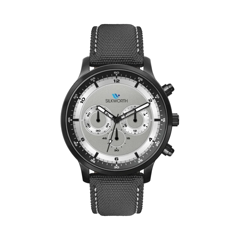 45MM, BLACK METAL CASE, CHRONO MVT 1