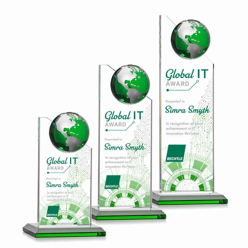 Arden VividPrint™ Award -  Green/Silver