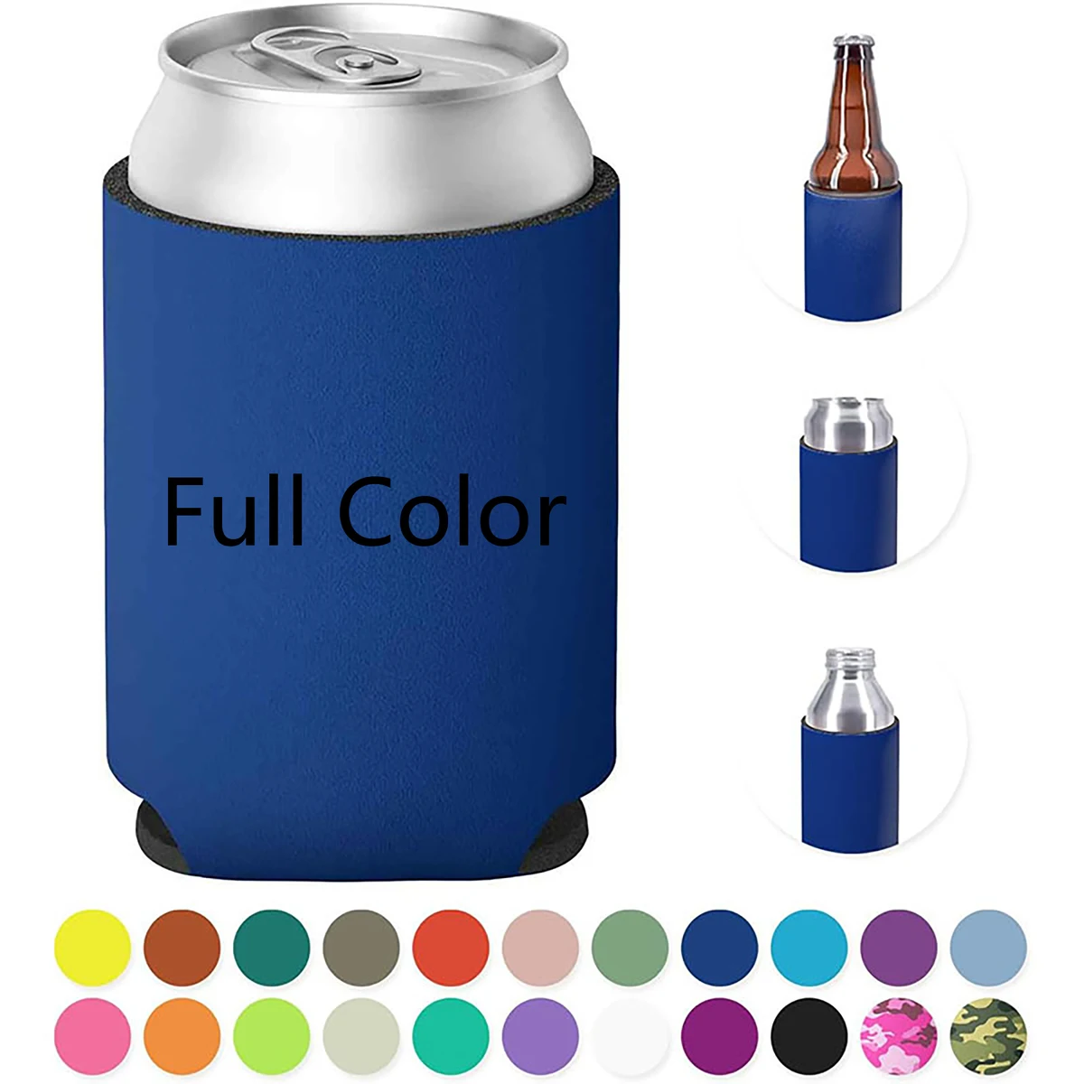 Beer Can Cooler Sleeve With Your Logo, custom koozie with logo imprint 1