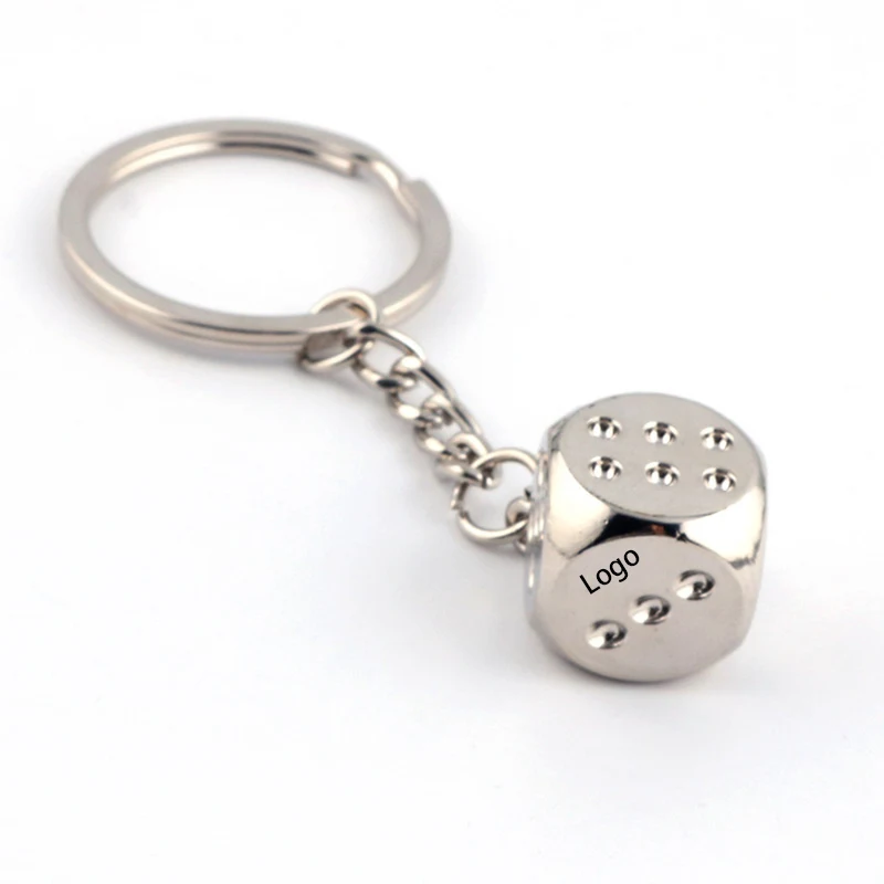 Creative Metal Dice Key Chain 1